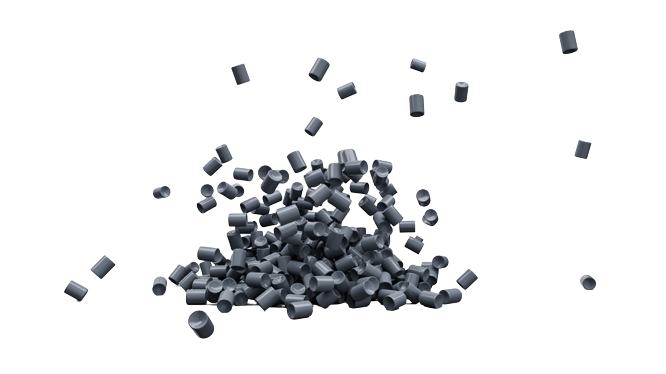 Plastová granulovaná zrnka